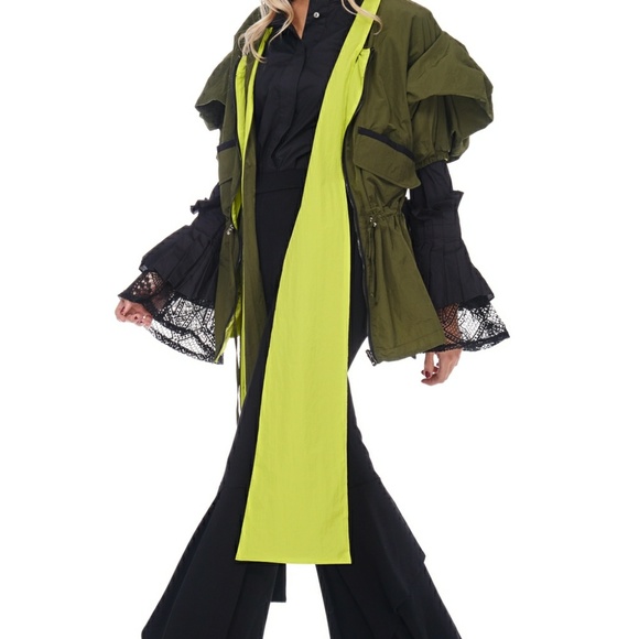 TOV Olive Luminous Kimono Jacket - Picture 3 of 8